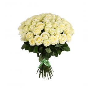 Роза 70 см. белая (75 шт.)