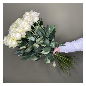 Роза 70 см. белая (25 шт.)