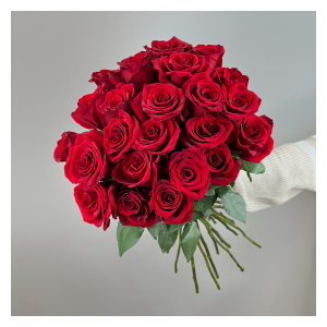 Букет из 25 красных роз эквадор